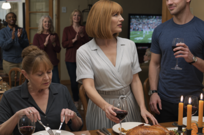 At Thanksgiving, my little brother toasted to inheriting our childhood house—and announced I’d get nothing. My parents stayed silent while relatives clapped. Two weeks earlier, a bank email accidentally copied me: past-due payments, a hidden second mortgage, and a deadline no one wanted to say out loud. So I set my glass down, looked at my mother, and asked a question that made forks freeze midair.