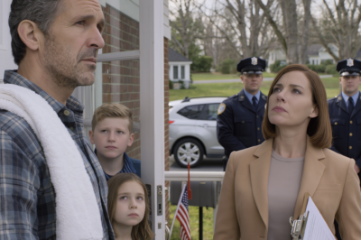 While I was bathing my little girl, my sister called with one word—“sorry”—then hung up. By morning, child-welfare investigators were at my door, photographing my home, separating my two kids for interviews, and taking them away on the spot. I was banned from contact, my camera cables were cut, the hard drive vanished, and my hearing was five days away… until my late wife’s best friend burst into court carrying a laptop.